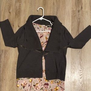 Pixely sweater cardigan